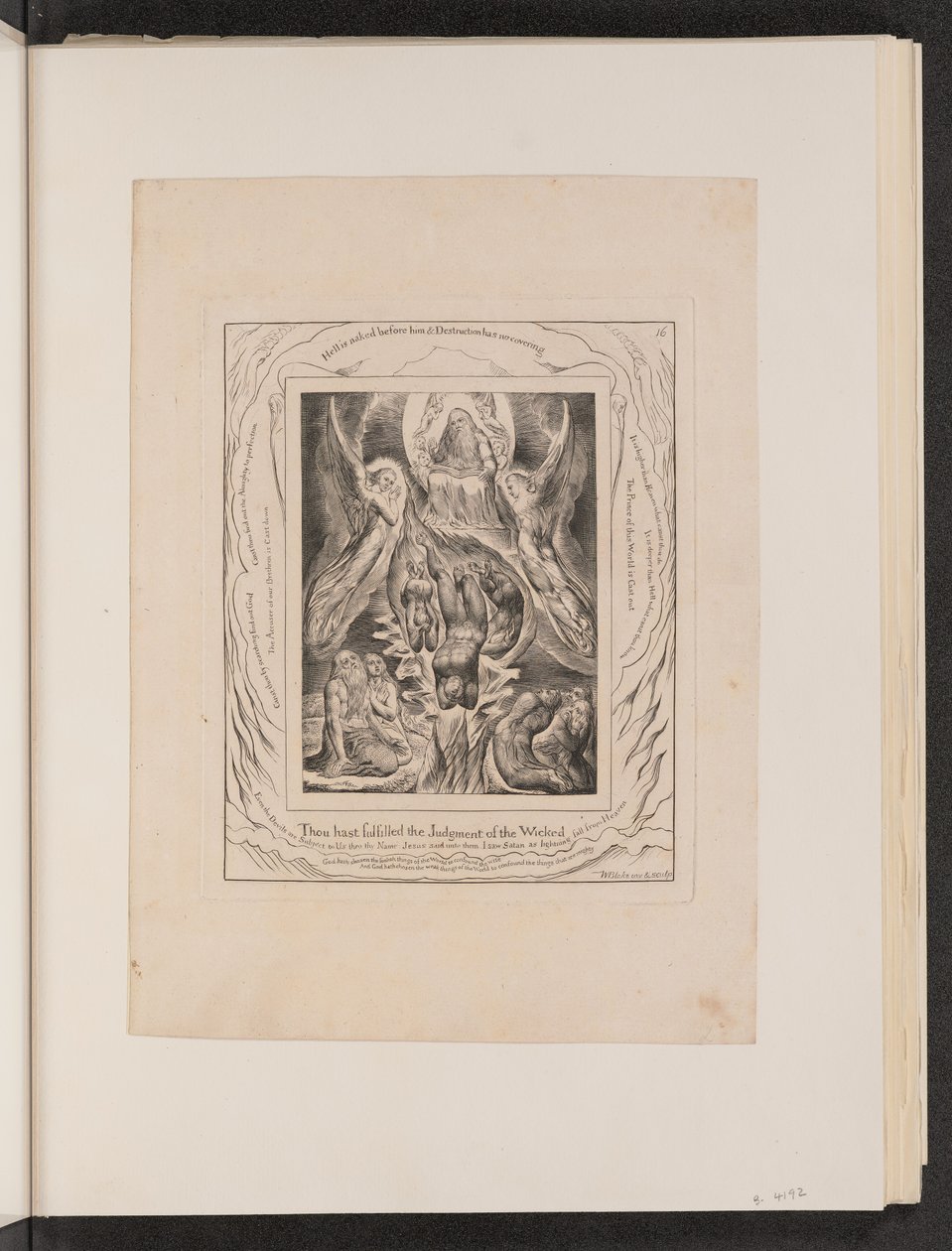 La caduta di Satana da William Blake
