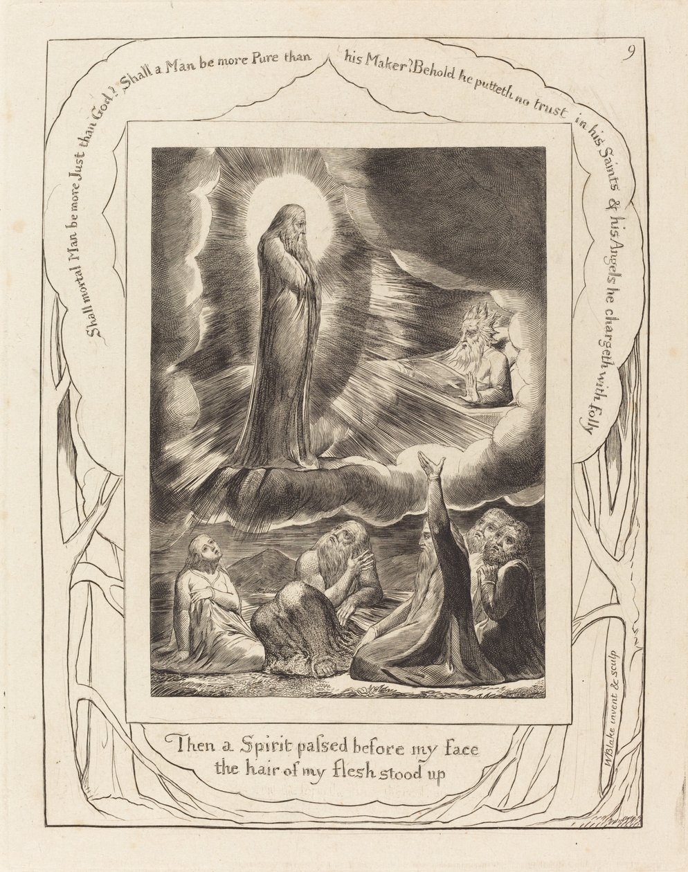 La Visione di Elifaz, 1825 da William Blake