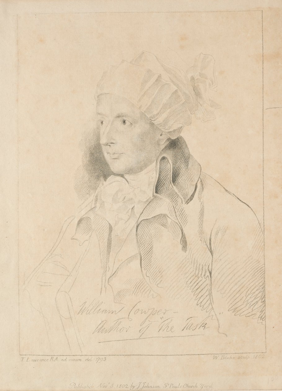 William Cowper, 1802 da William Blake