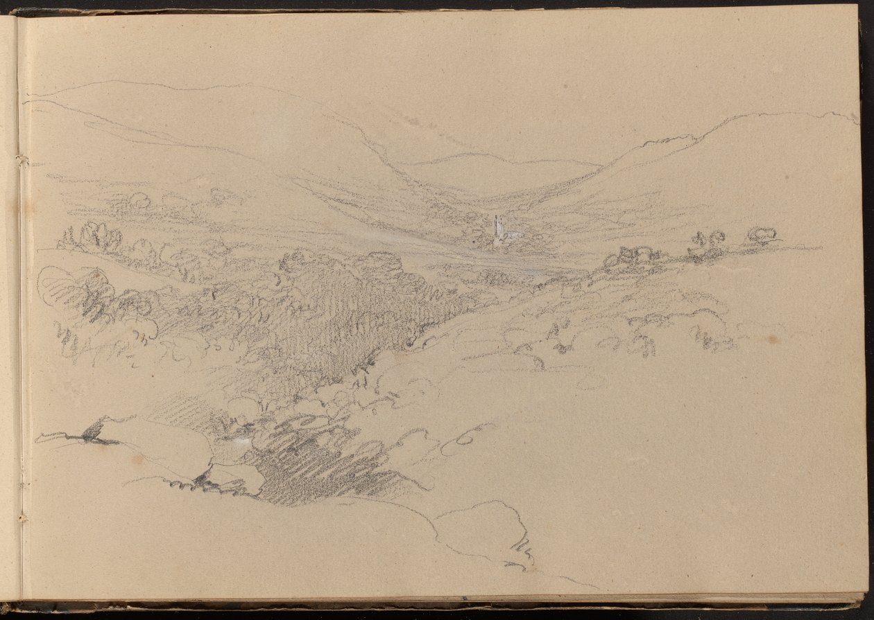 Scena di Valle da William Brockedon