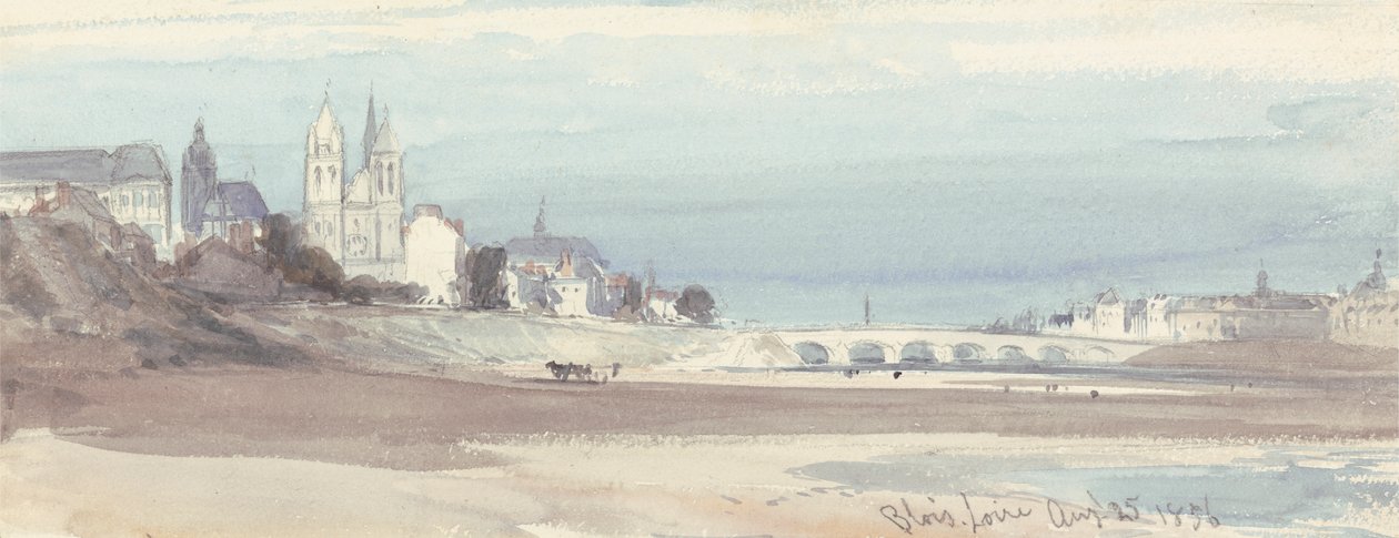 Blois sulla Loira da William Callow