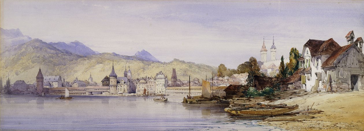 Lucerna dal Lago, 1862 da William Callow
