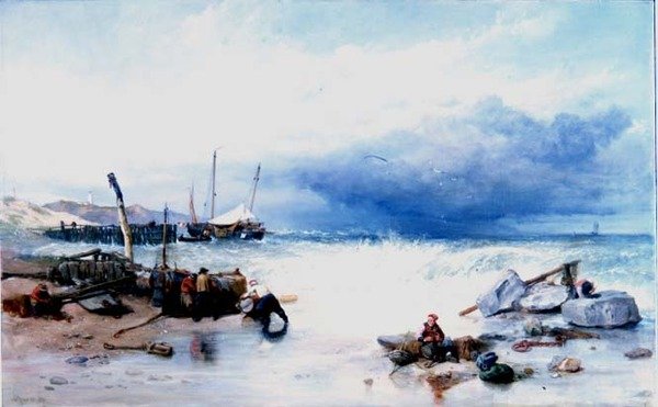 Sulla Costa della Bretagna da Clarkson Frederick Stanfield