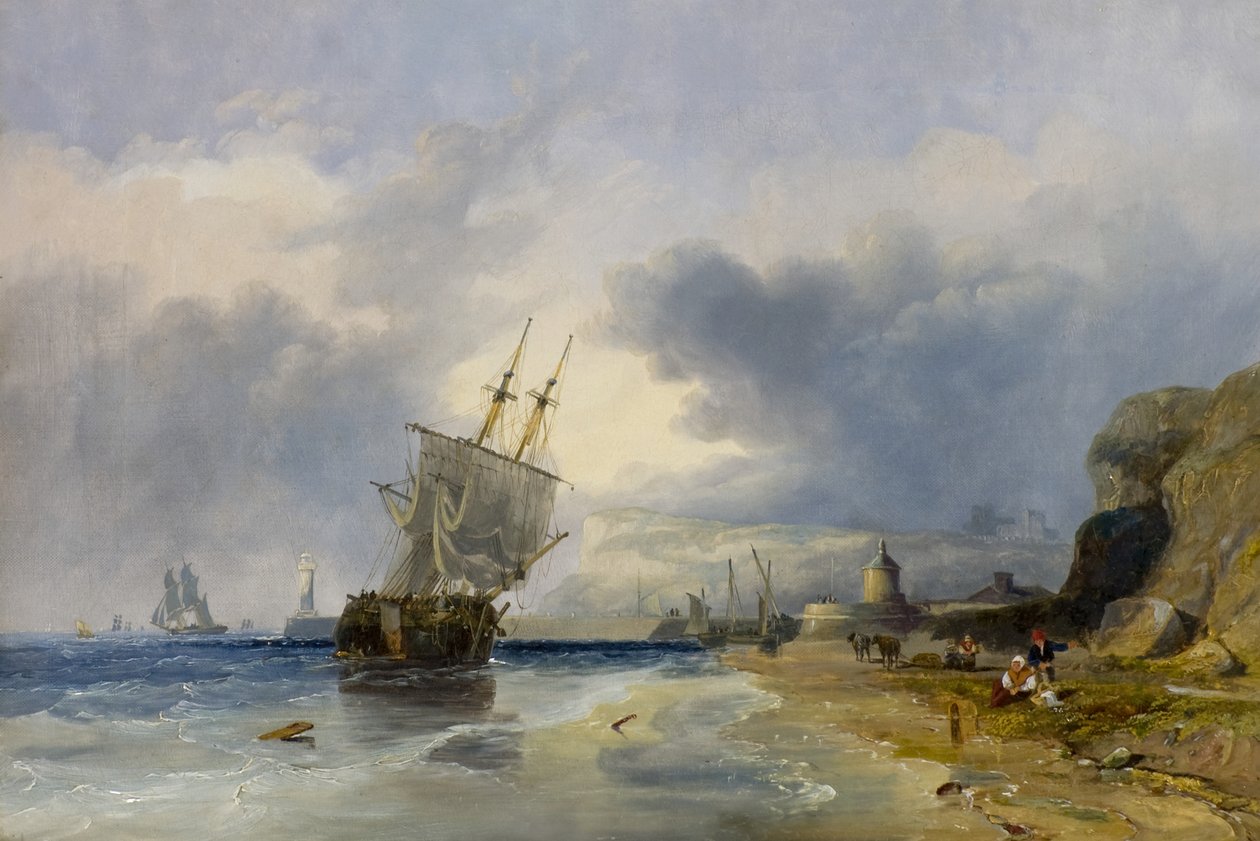 Whitby dal nord da Clarkson Frederick Stanfield