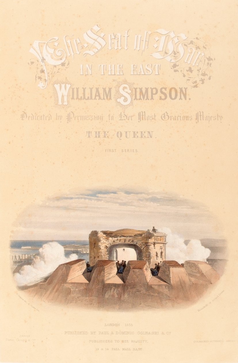 Malakoff o torre rotonda, c.1855 da William Crimea Simpson