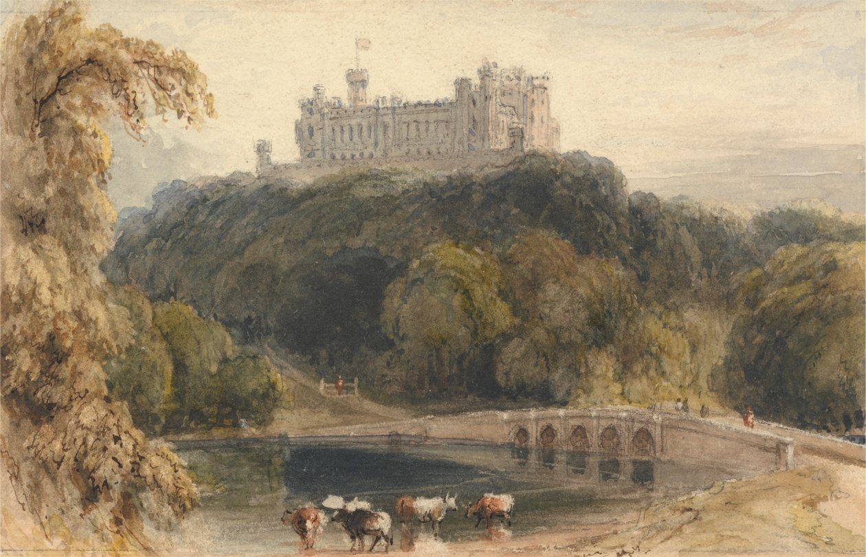 Castello di Belvoir, Rutland da William Daniell