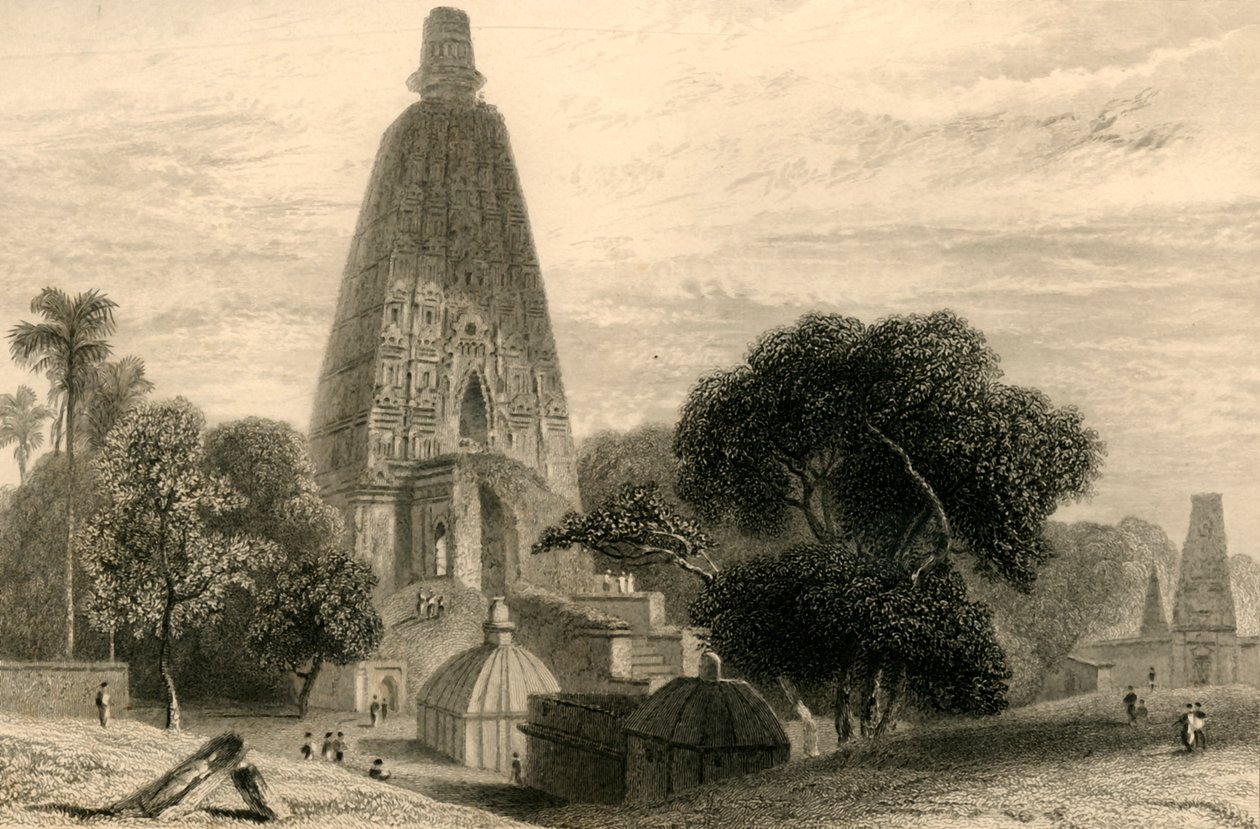 Grande Tempio a Bode Gyah, 1835 da William Daniell