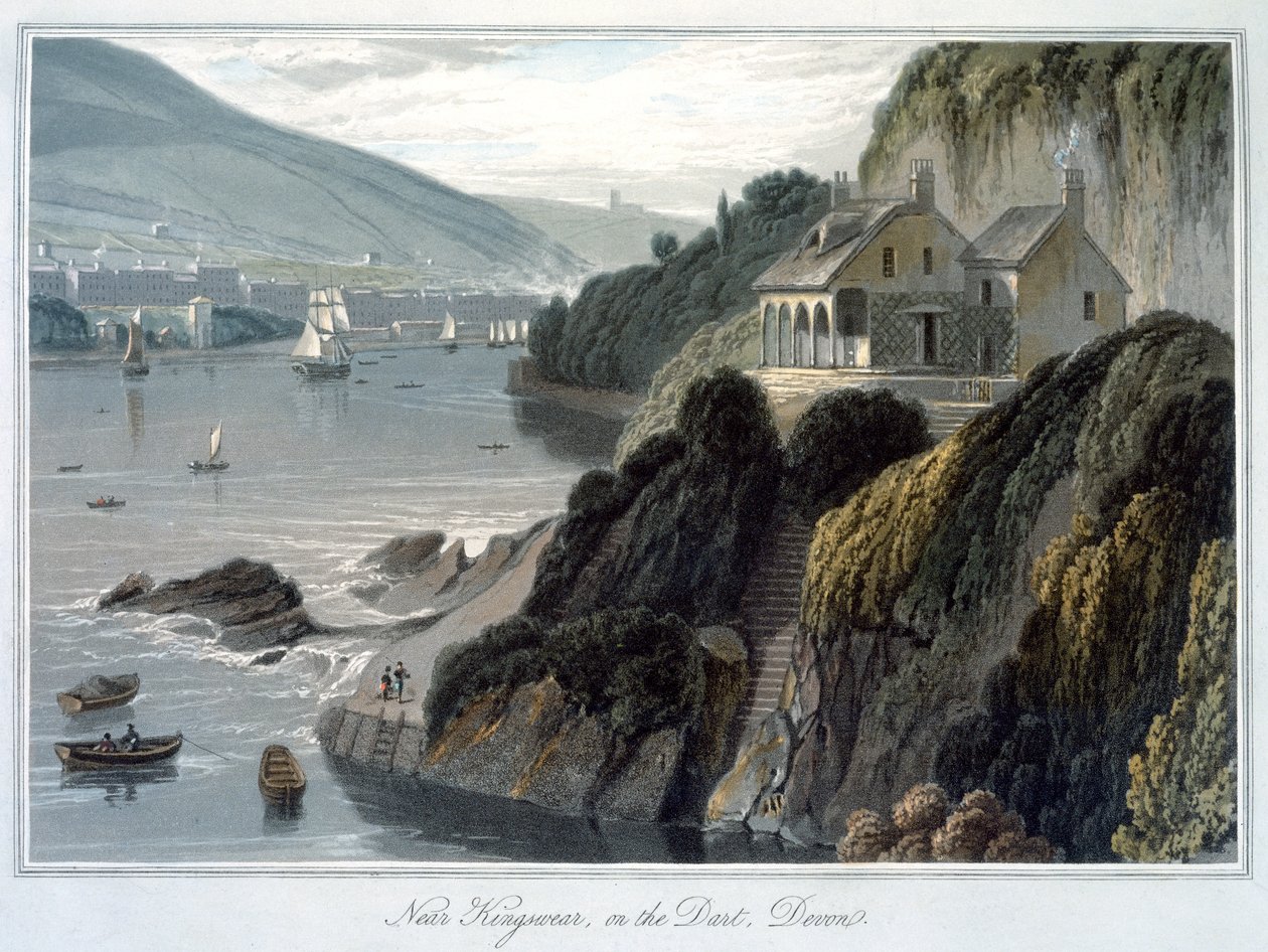 Vicino a Kingswear, sul Dart, Devon, 1825 da William Daniell