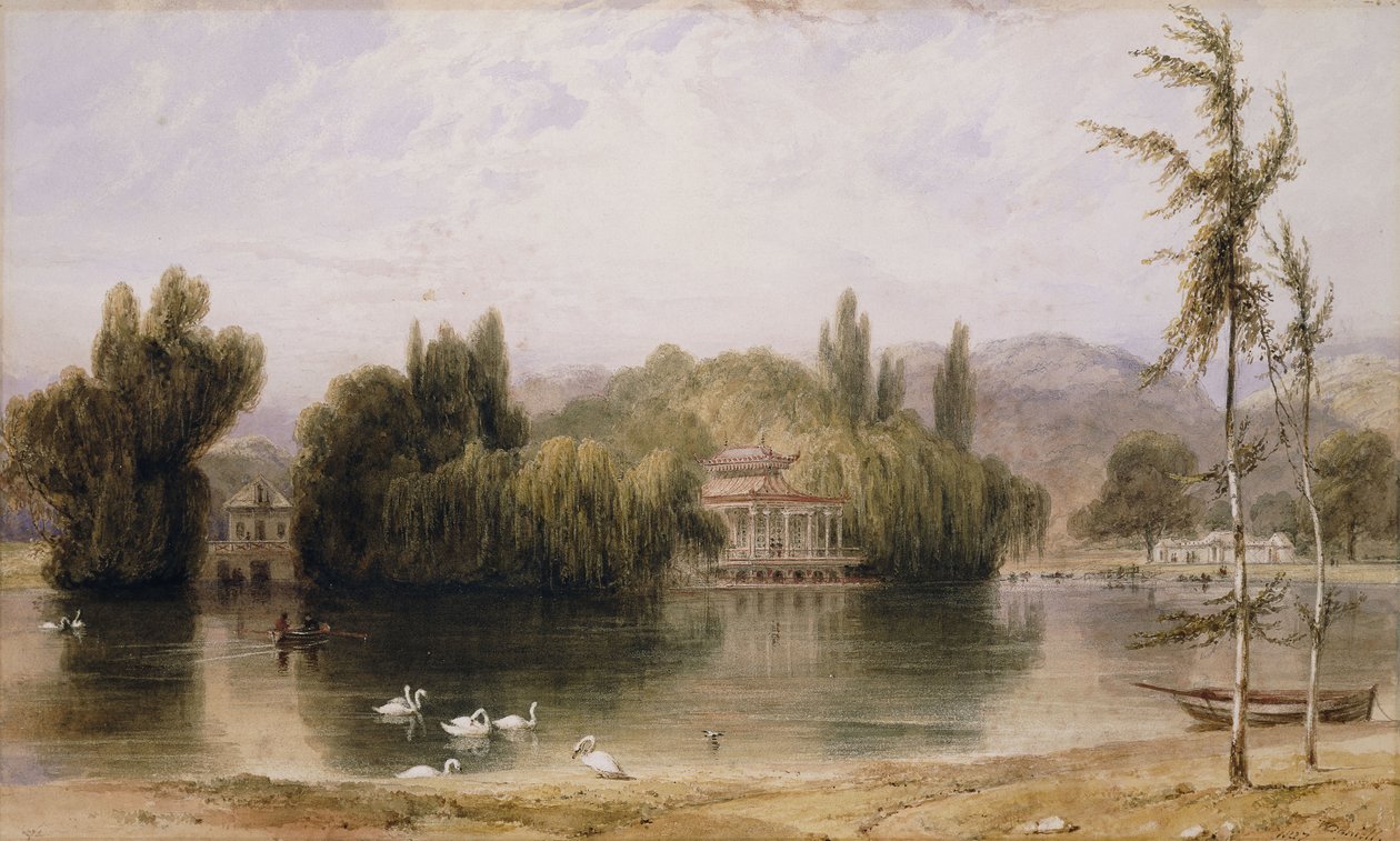 Scena sul Virginia Water, 1827 da William Daniell