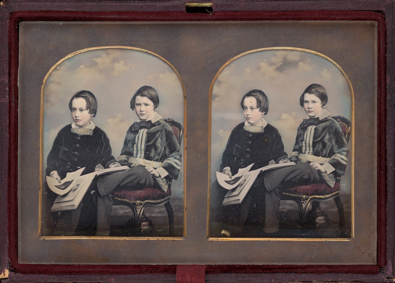 Ritratto di due ragazzi da William Edward Kilburn