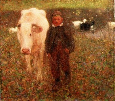 La mucca bianca da William Edward Stott
