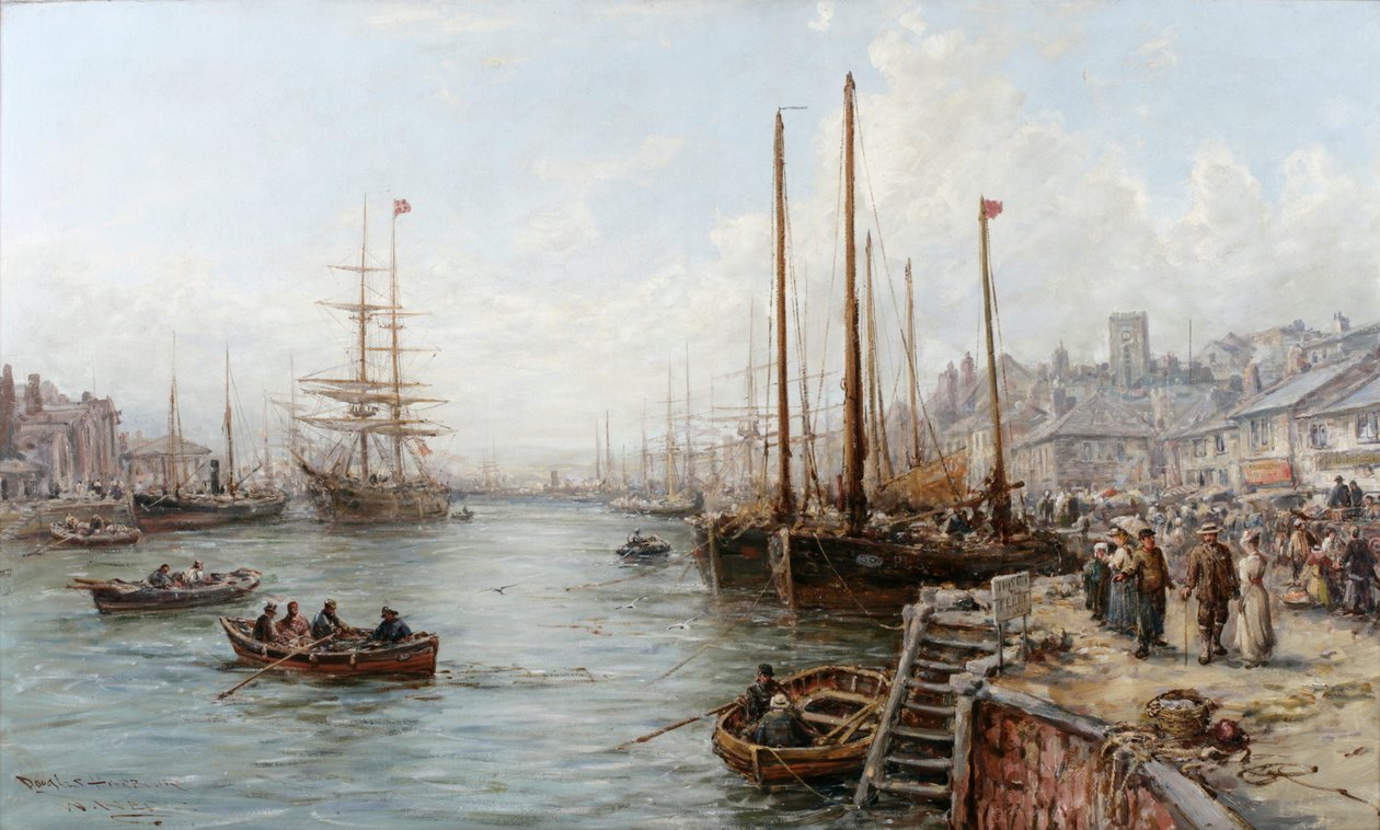 Porto di Douglas, Isola di Man da William Edward Webb