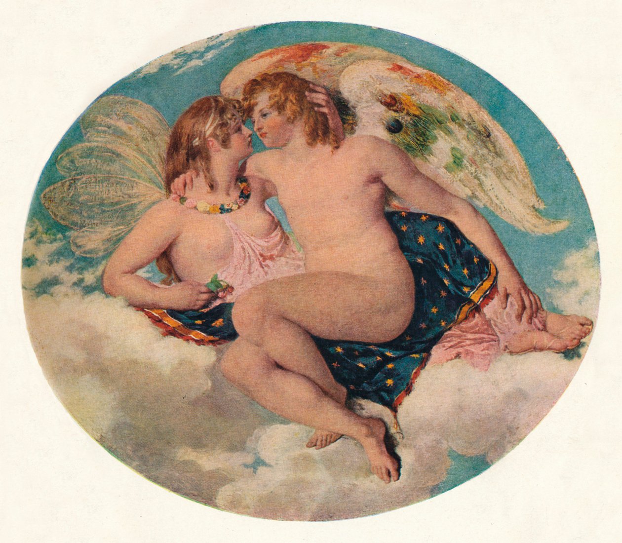 Cupido e Psiche, 19° secolo da William Etty