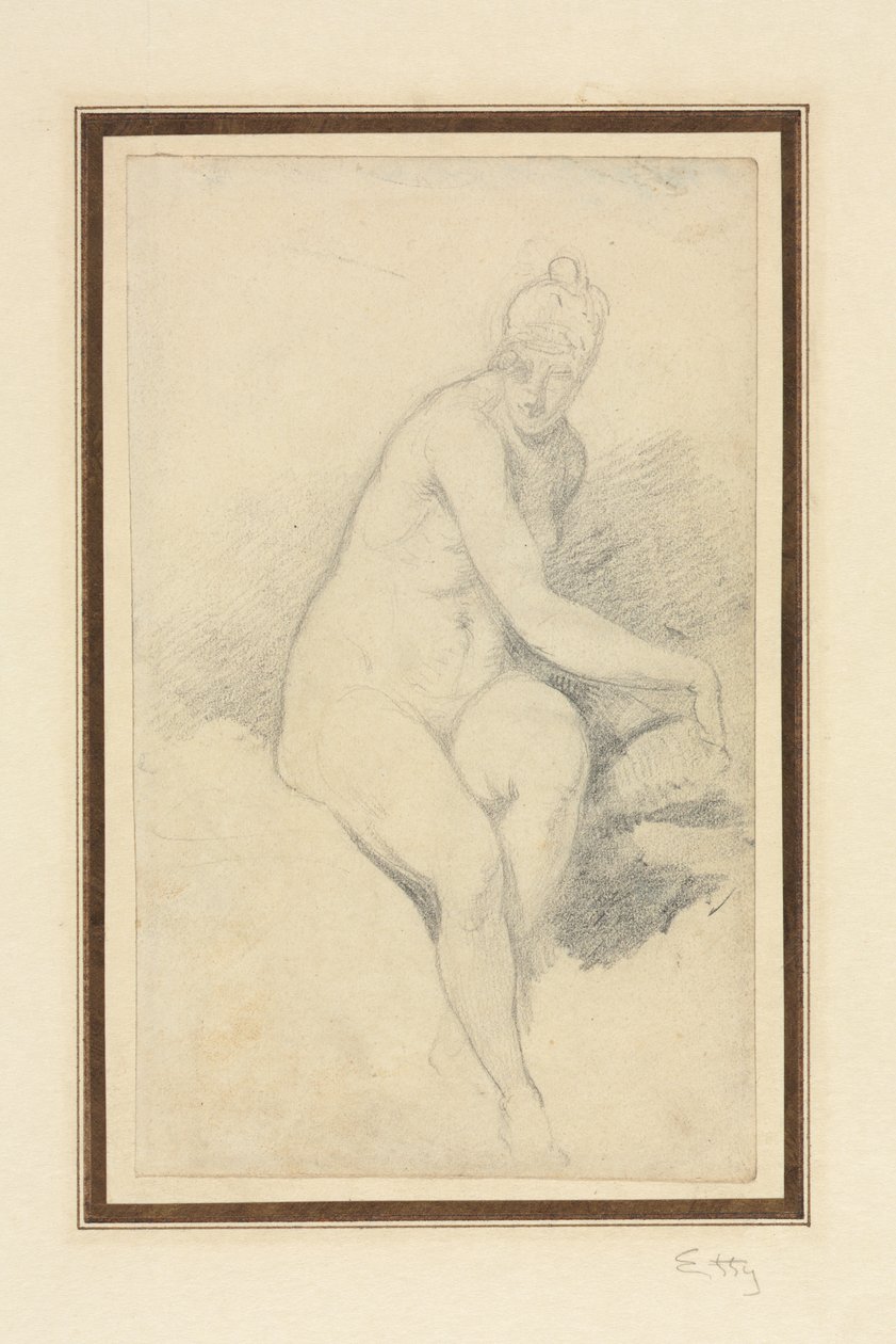 Nudo seduto da William Etty