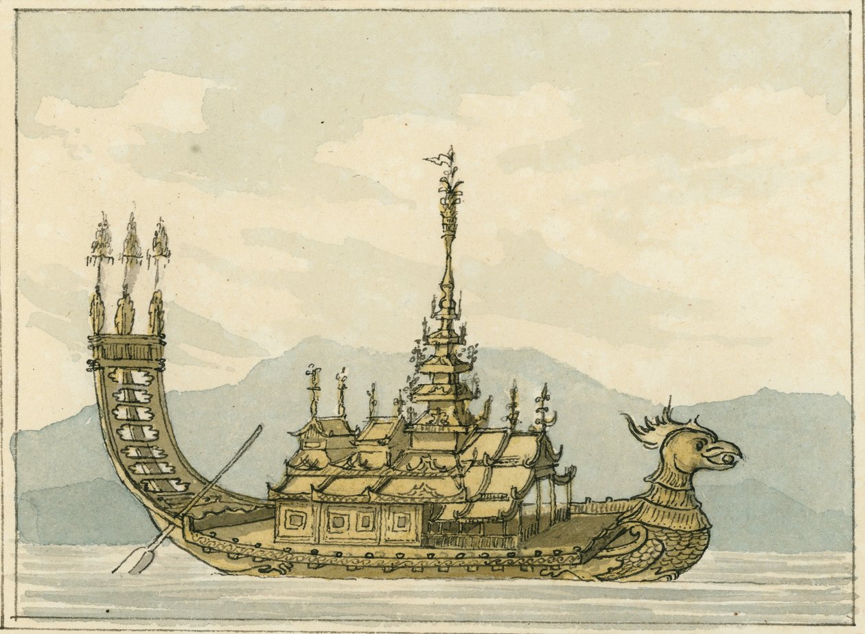 Barca dorata da William Ffarington