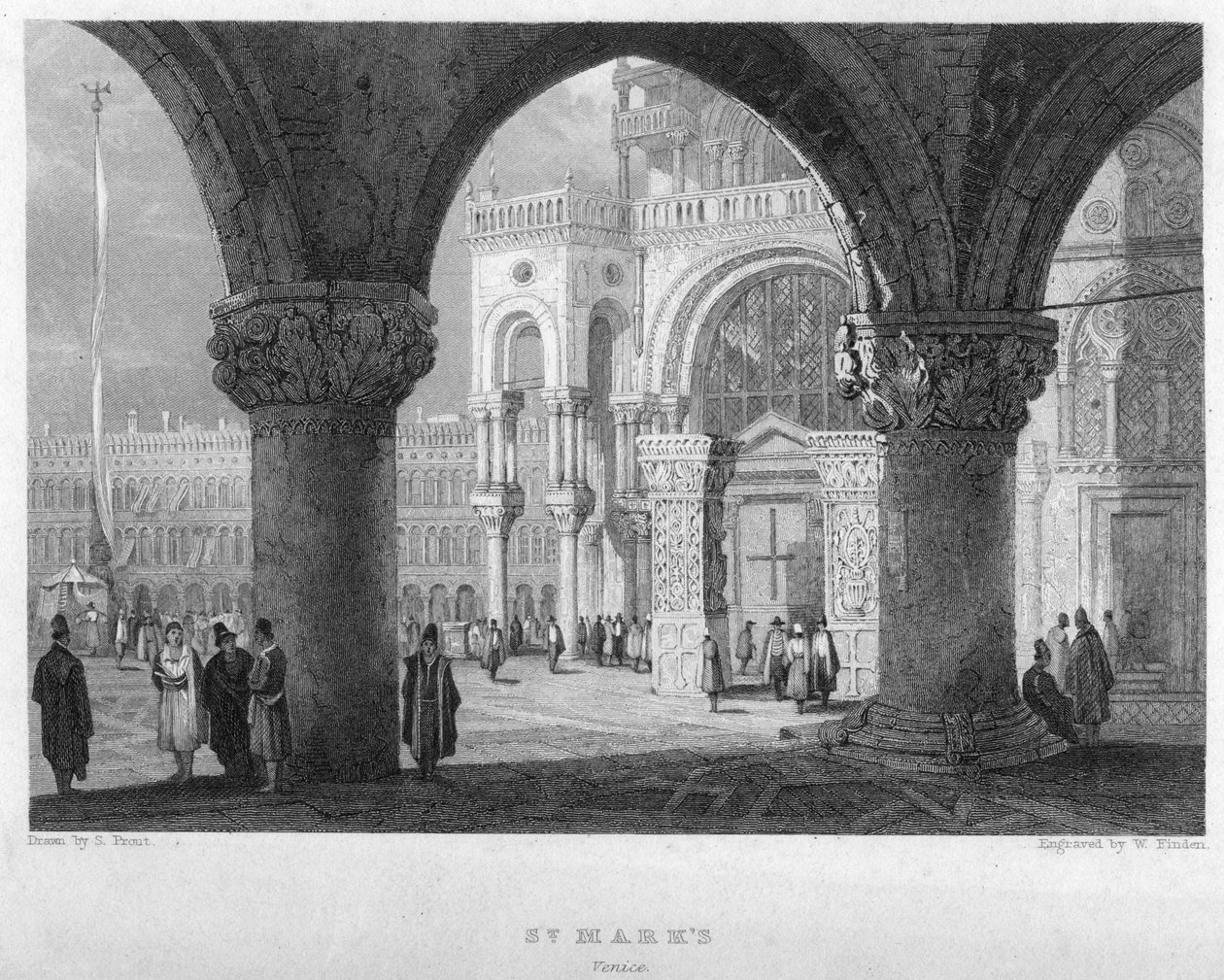 San Marco, Venezia, XIX secolo da William Finden