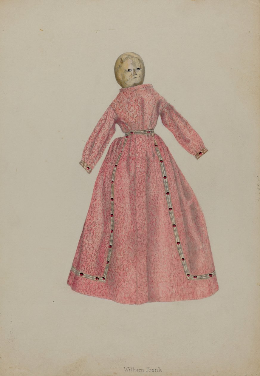 Bambola di gingham, c. 1938 da William Frank