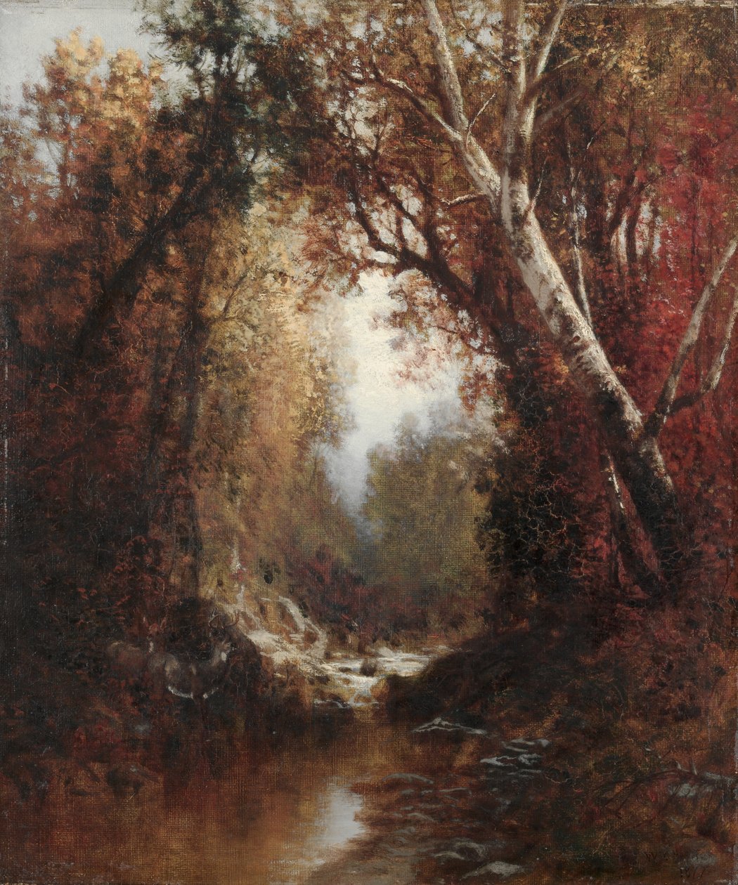 Scena autunnale negli Adirondacks da William Hart