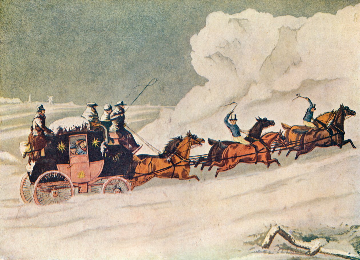 La posta di Devonport vicino ad Amesbury, 1907 da William Havell