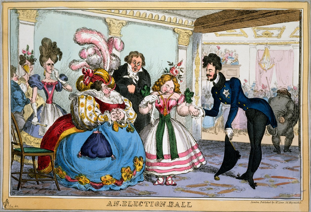 Un ballo elettorale, c.1829 da William Heath