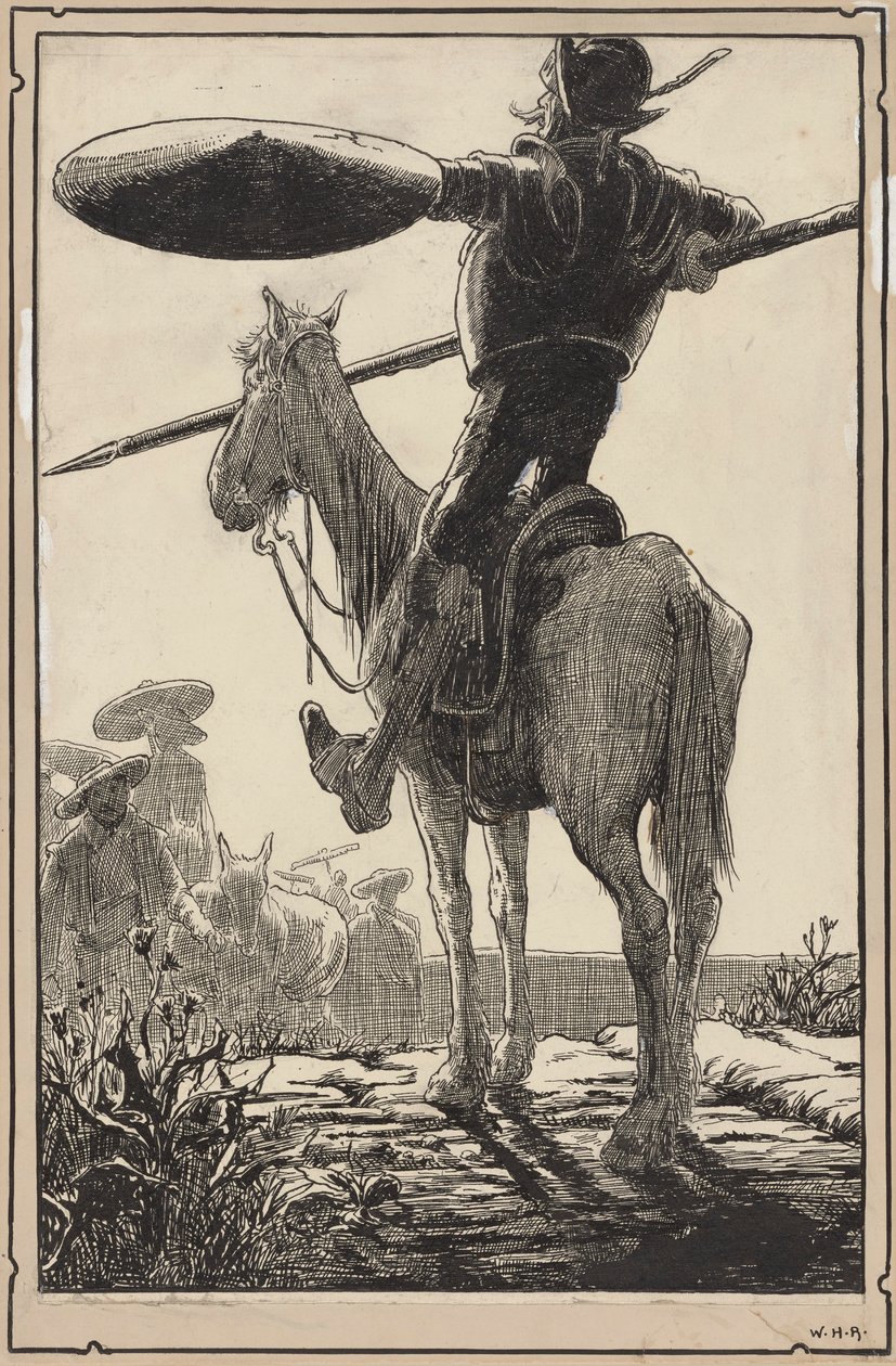 Don Chisciotte da William Heath Robinson