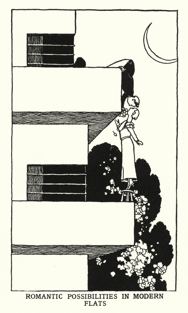 Possibilità Romantiche in Appartamenti Moderni da William Heath Robinson