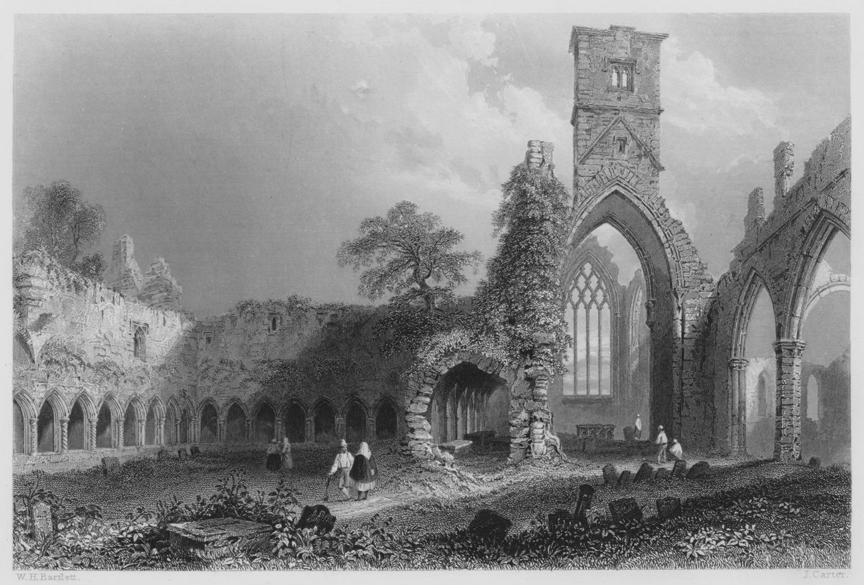 Abbazia di Sligo da William Henry (after) Bartlett