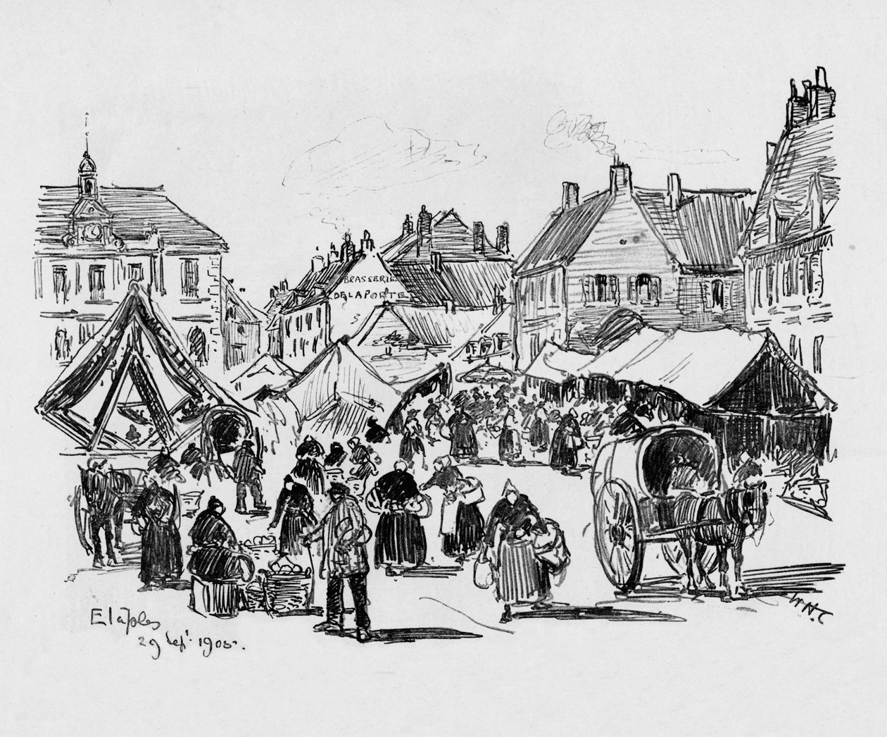 Etaples, c1906 da William Henry Charlton