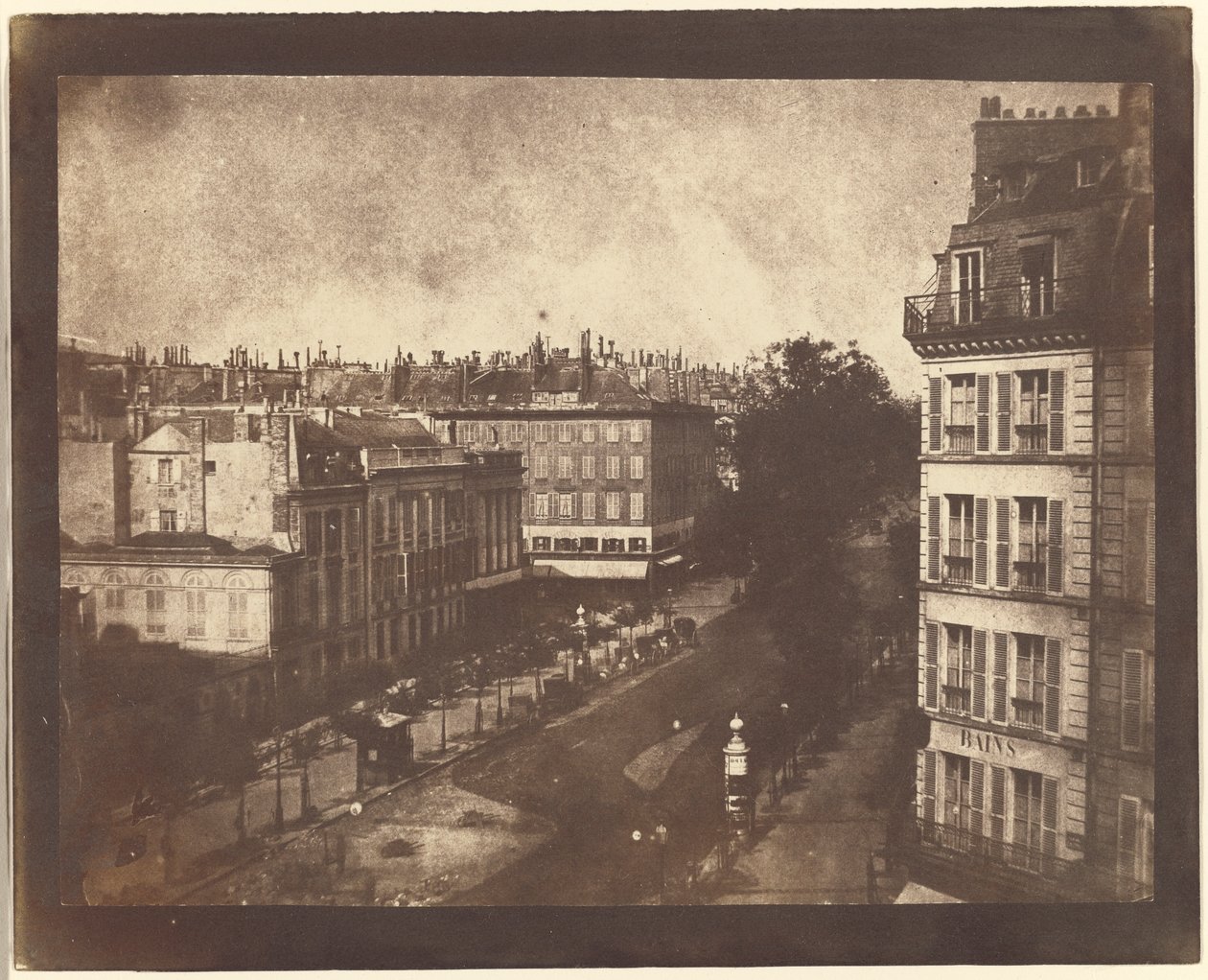 Veduta aerea di Parigi da William Henry Fox Talbot