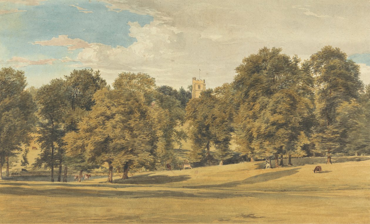 Chiesa di Bushey dal sud-ovest da William Henry Hunt