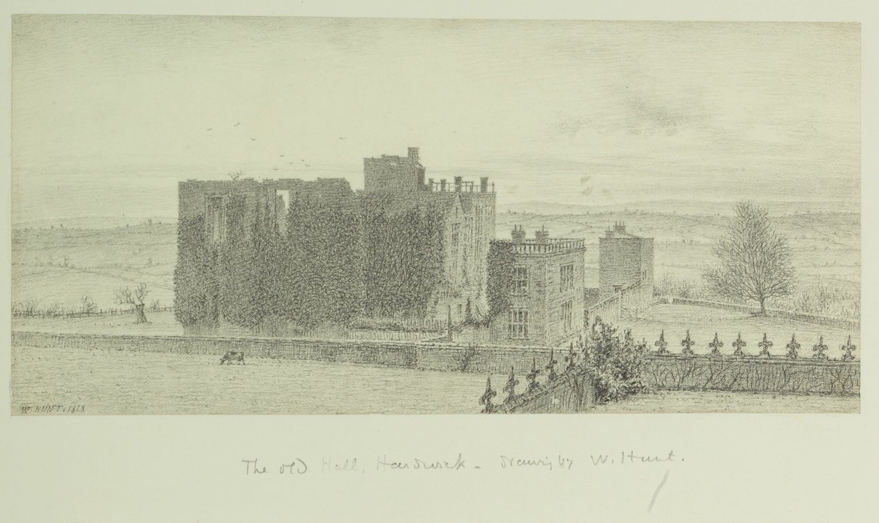 Hardwick Old Hall da William Henry Hunt