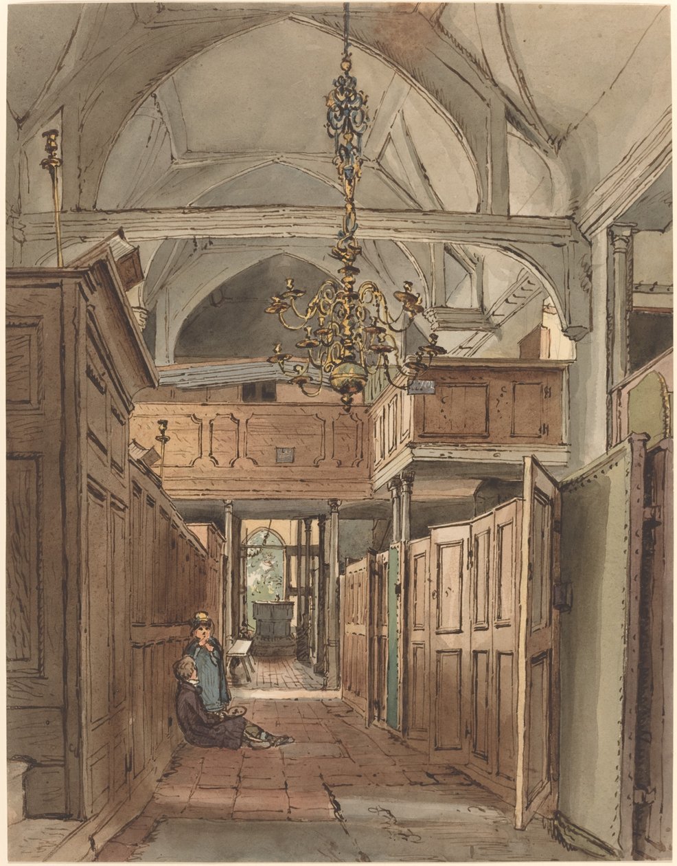 Interno della Chiesa di Bushey da William Henry Hunt