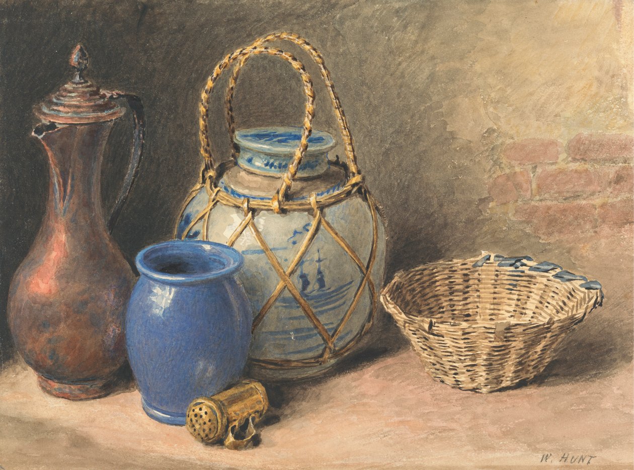 Natura morta con vaso di zenzero da William Henry Hunt