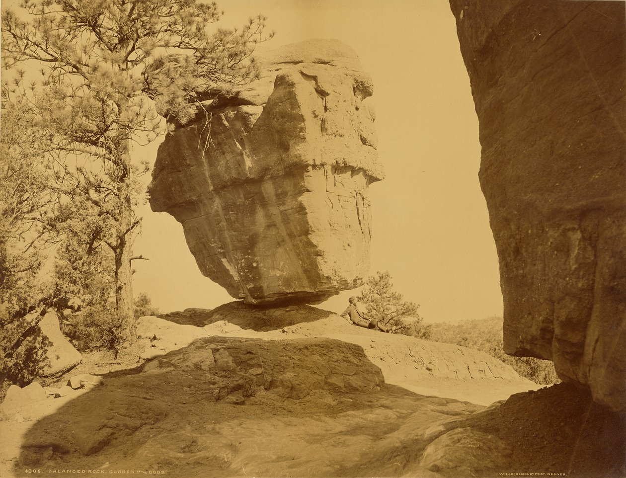 Roccia bilanciata, Giardino degli Dei da William Henry Jackson
