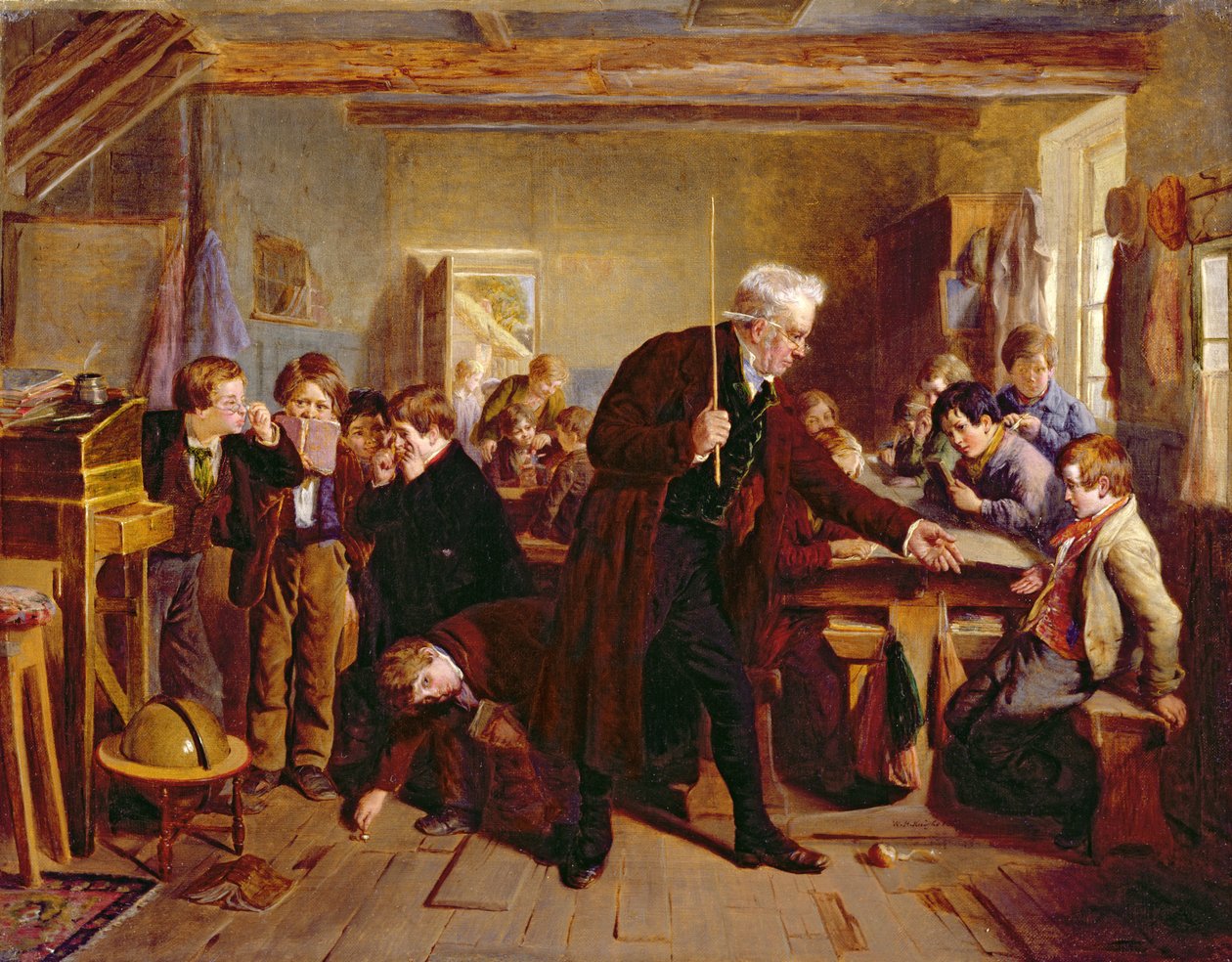 La scuola del villaggio, 1857 da William Henry Knight