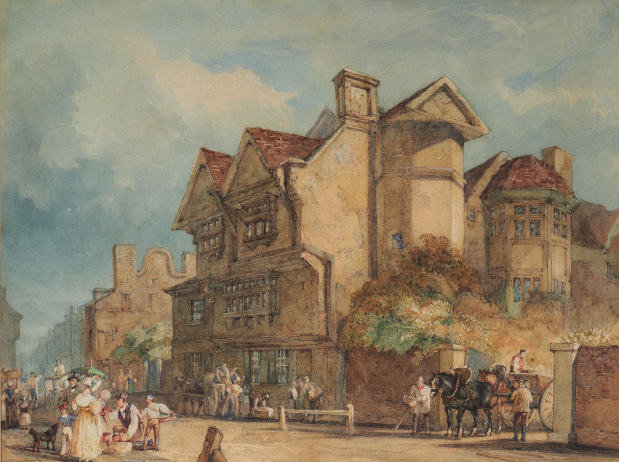 Vecchie case, High Street, Rochester da William Henry Pyne