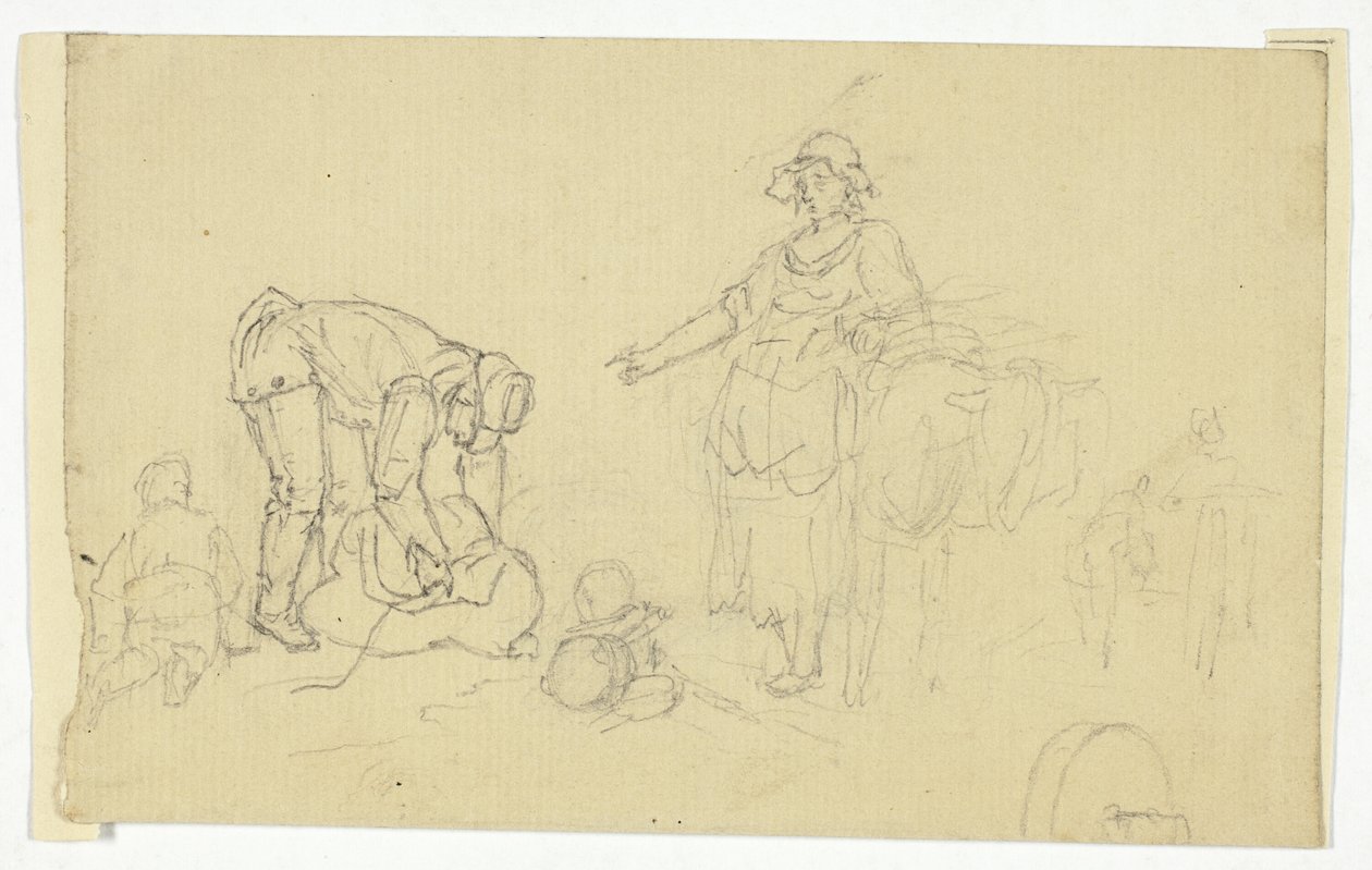 Contadini con animale da soma da William Henry Pyne