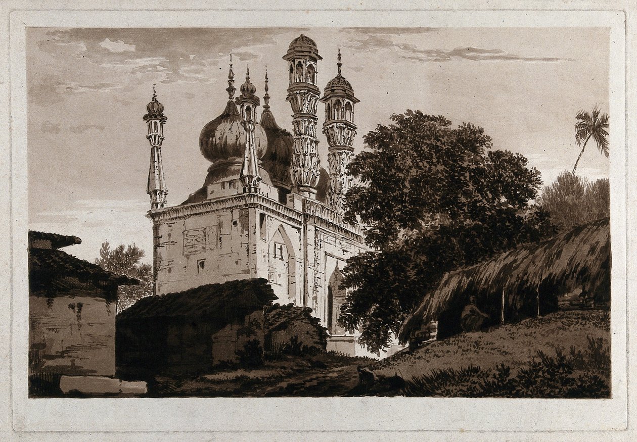 Una moschea a Gazipoor( da William Hodges