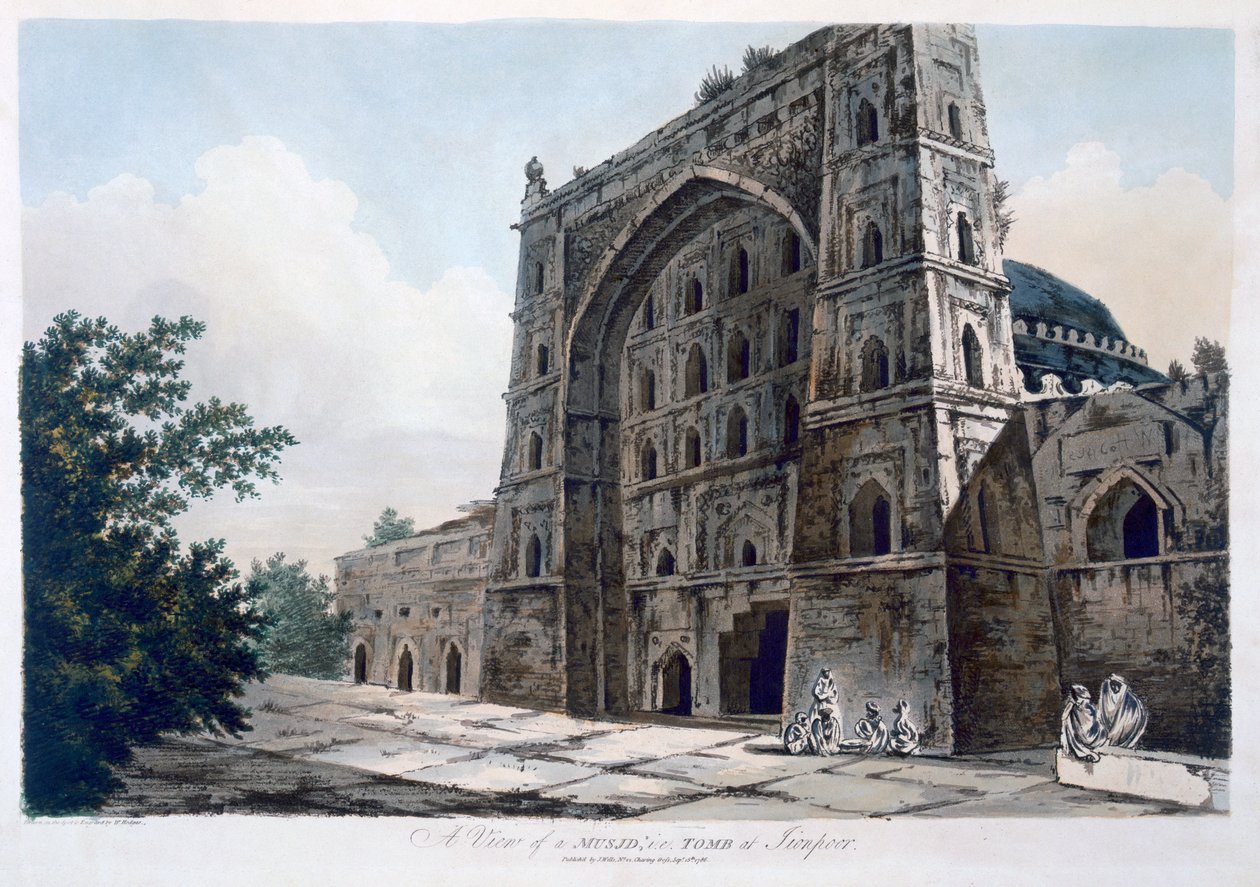 Moschea a Jaunpur, 1786 da William Hodges