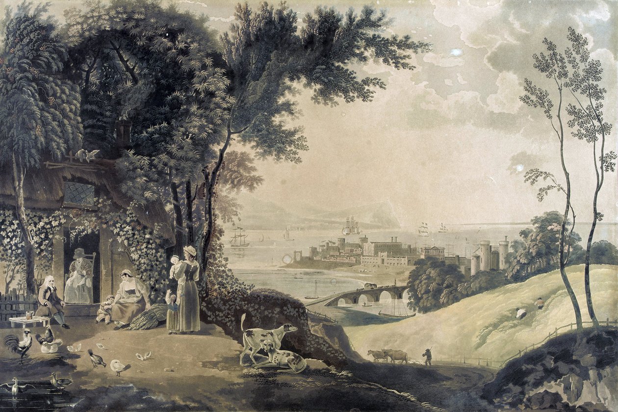 Le conseguenze della pace, una scena bucolica da William Hodges
