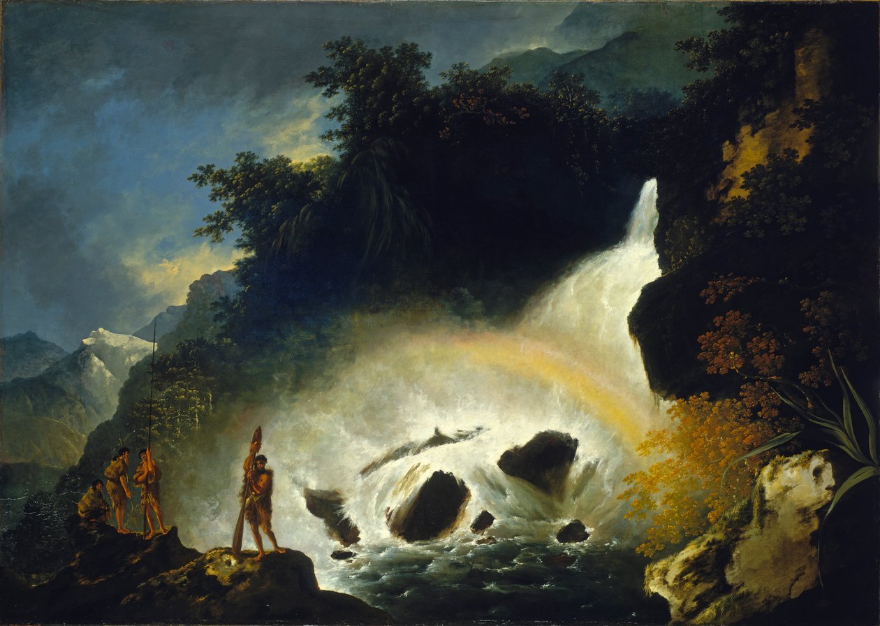 Cascata a Dusky Bay, aprile 1773 da William Hodges