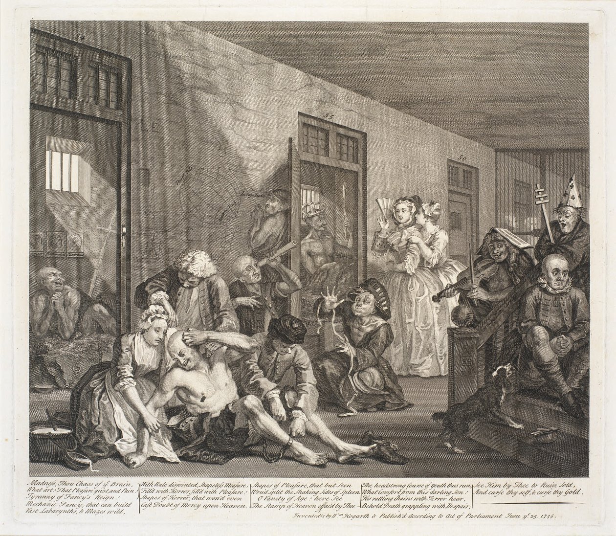 Il progresso di un libertino da William Hogarth