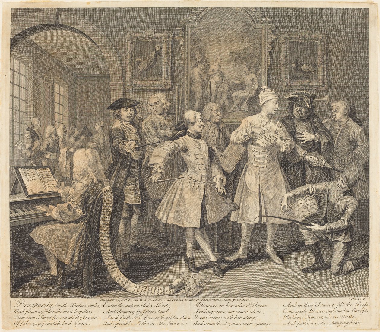 La carriera di un libertino: tav.2 da William Hogarth