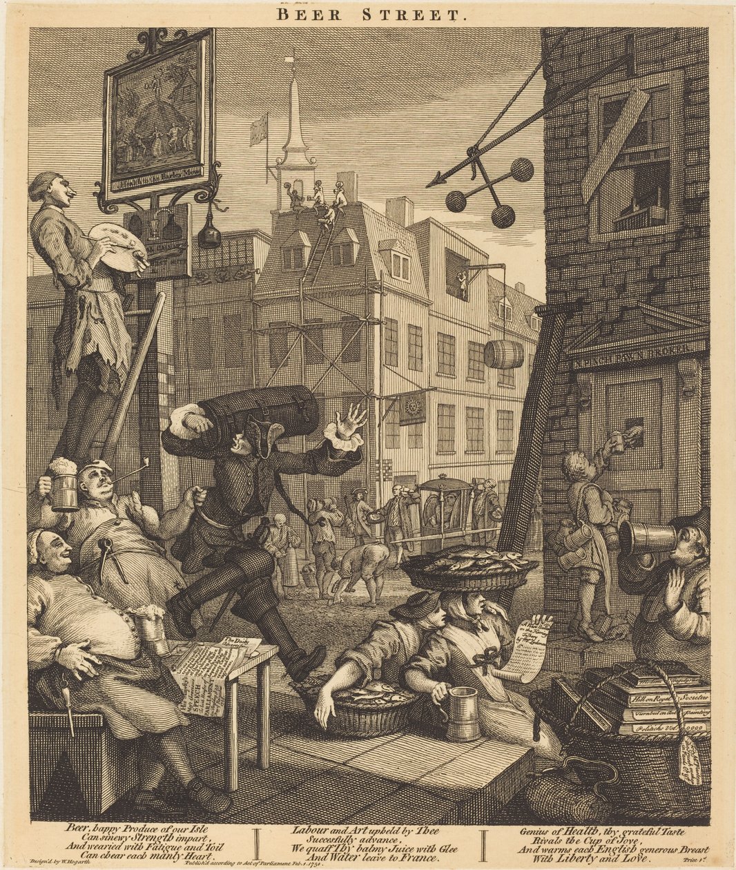 Beer Street da William Hogarth