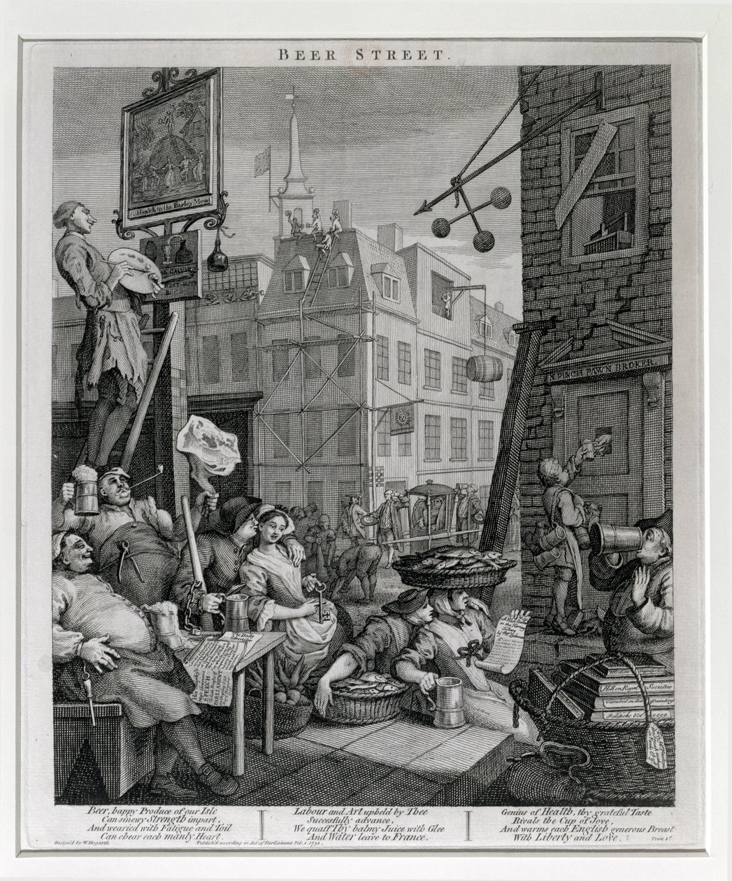 Beer Street, 1751 da William Hogarth