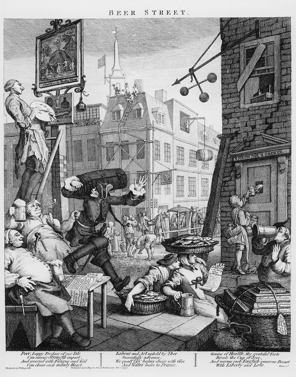 Beer Street da William Hogarth
