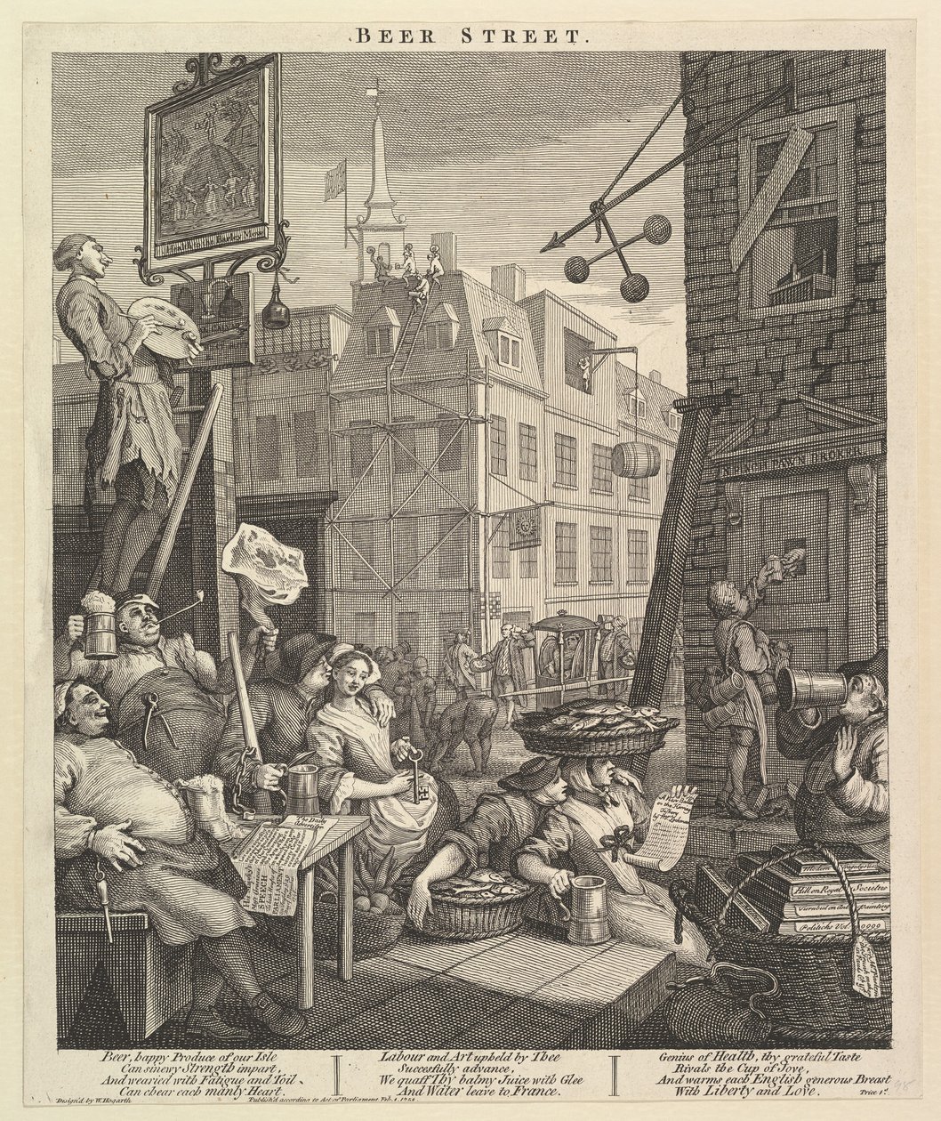 Beer Street da William Hogarth