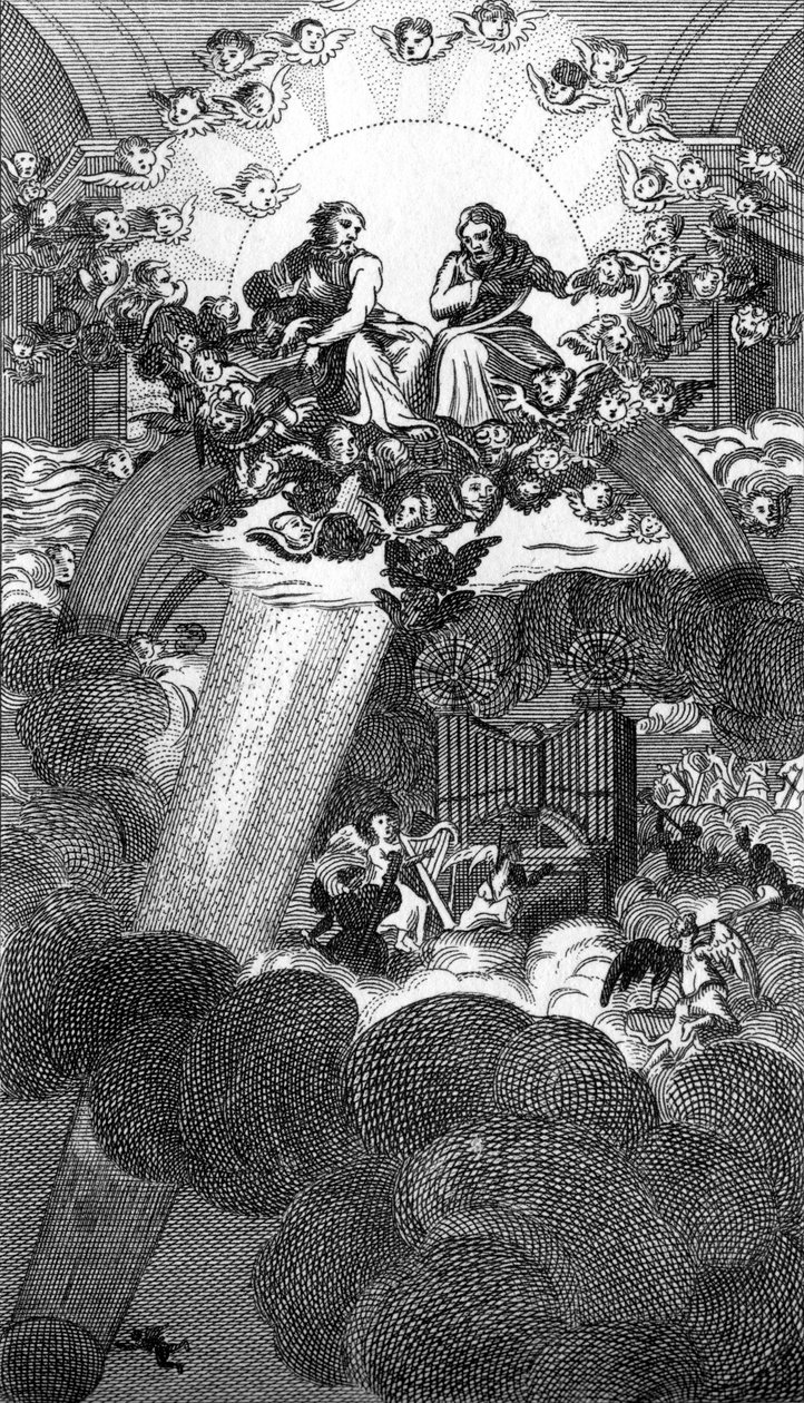 Paradiso perduto di Milton da William Hogarth