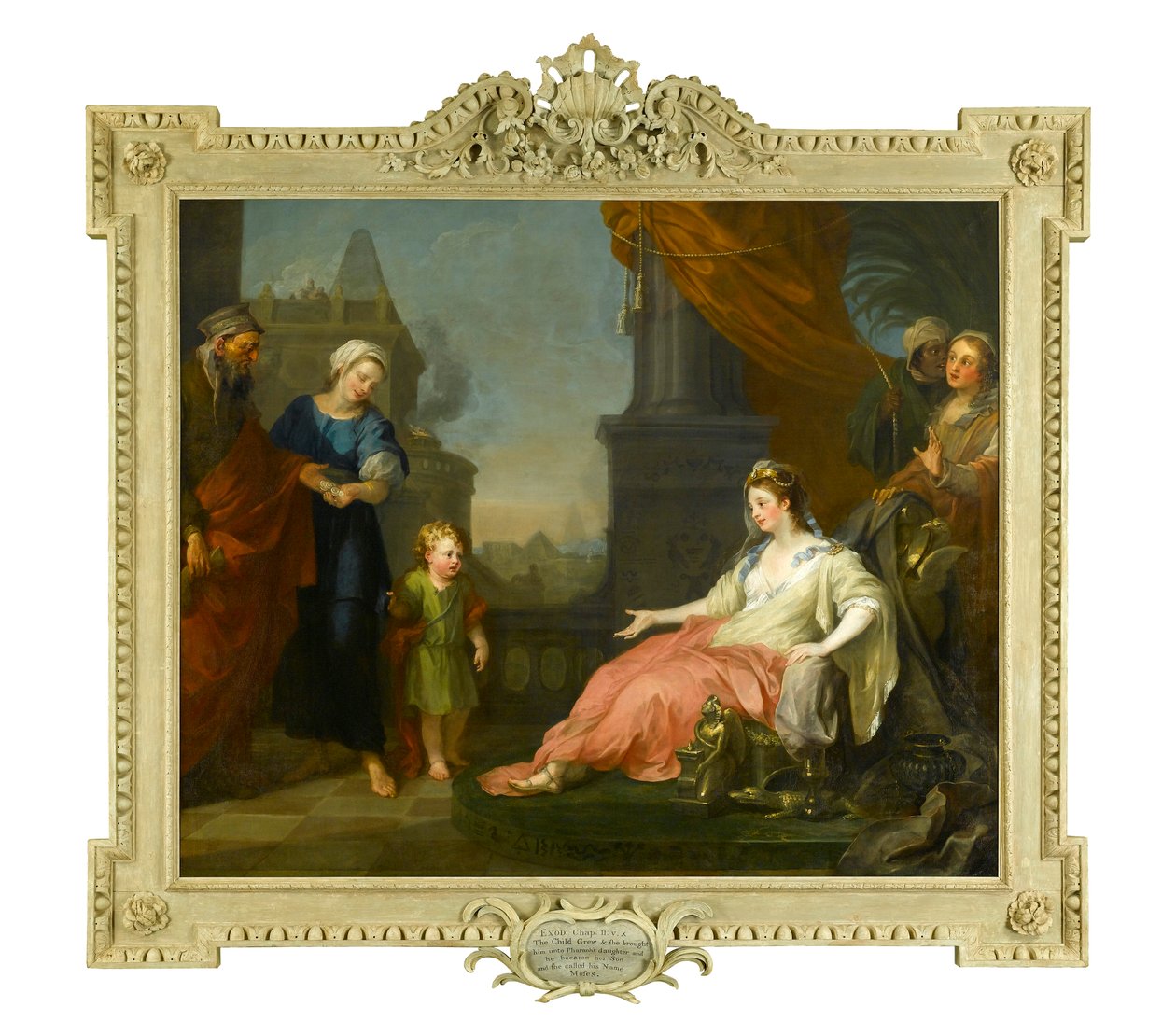 Mosè portato davanti alla figlia del Faraone, 1746 da William Hogarth