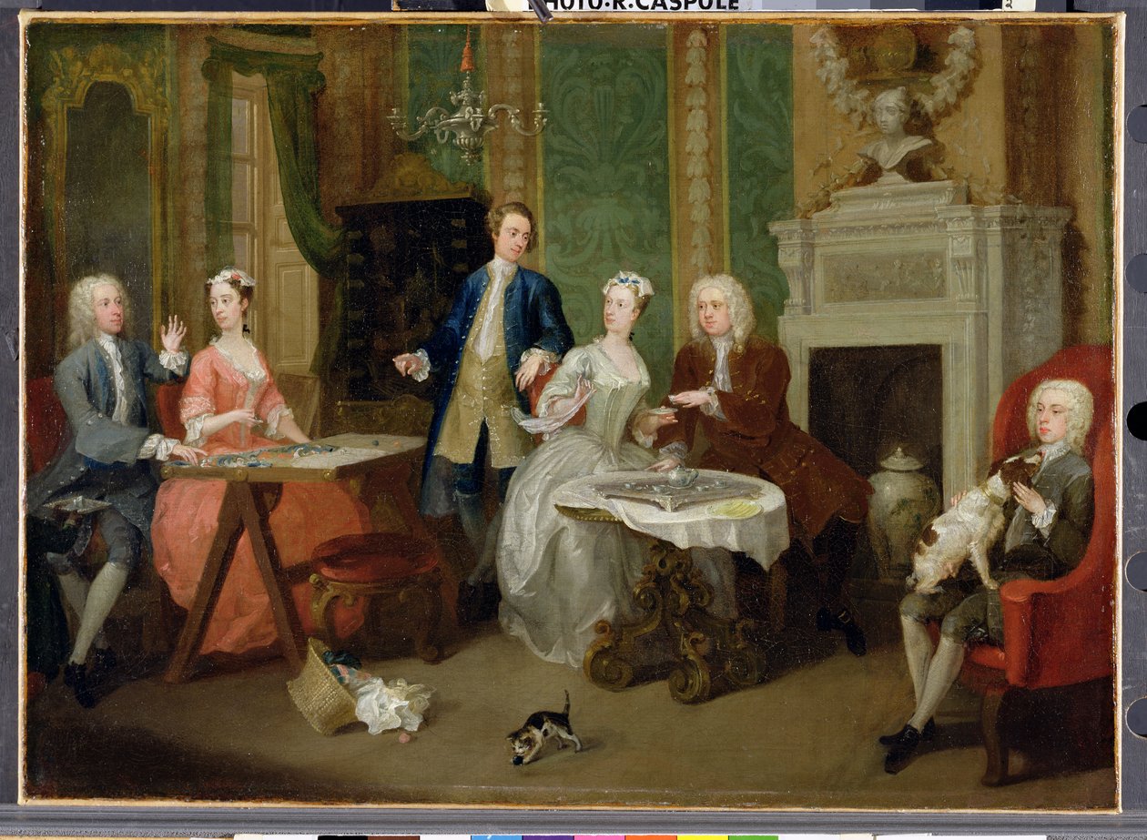 Ritratto di una famiglia, 1730s da William Hogarth